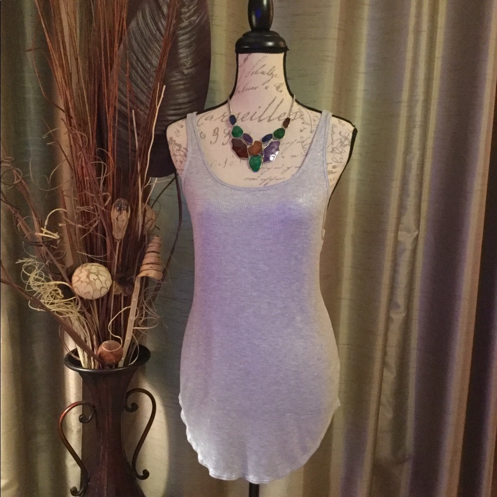 NEW Shimmering Silver Tank Top.